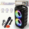 Trådlös Bluetooth-högtalare 10W med RGB-ljus och mikrofon