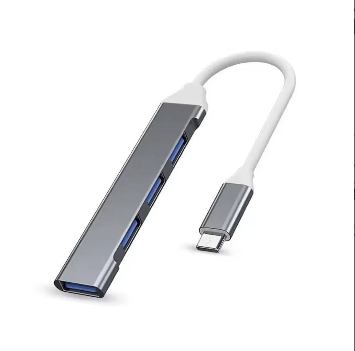 USB-C-hubb 4 portar i aluminium
