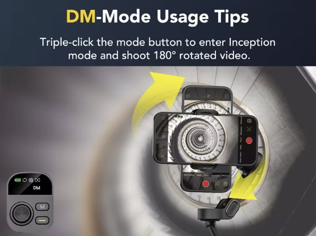 AOCHUAN Smart X2 mobilgimbal – 3-axlig stabilisering och OLED-display