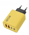 120W USB-C PD snabbladdare med 4 portar