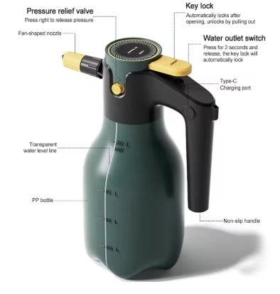 Trådlös skumspruta 2 liter för biltvätt