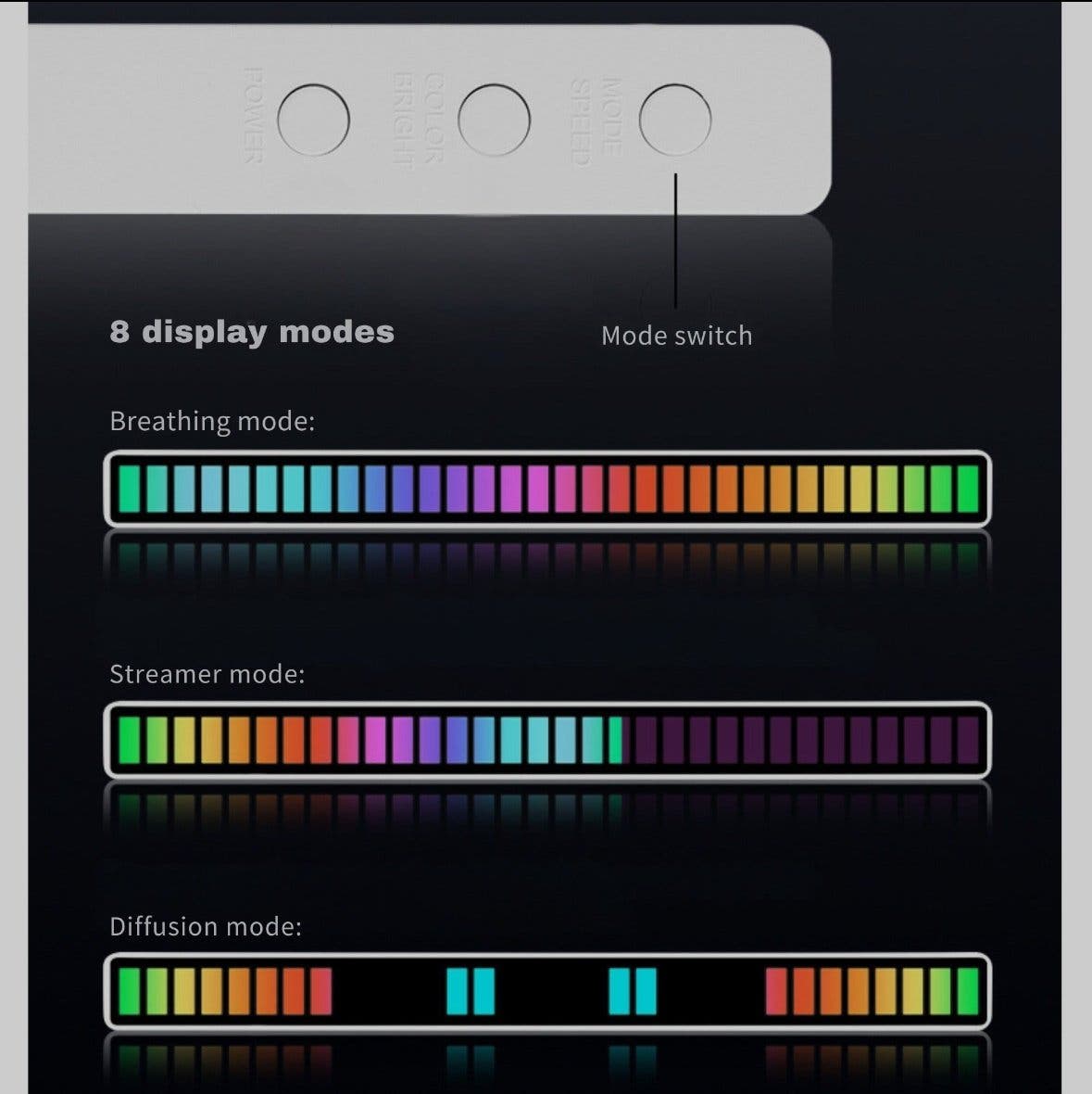 Musikstyrd LED-bar 2-pack