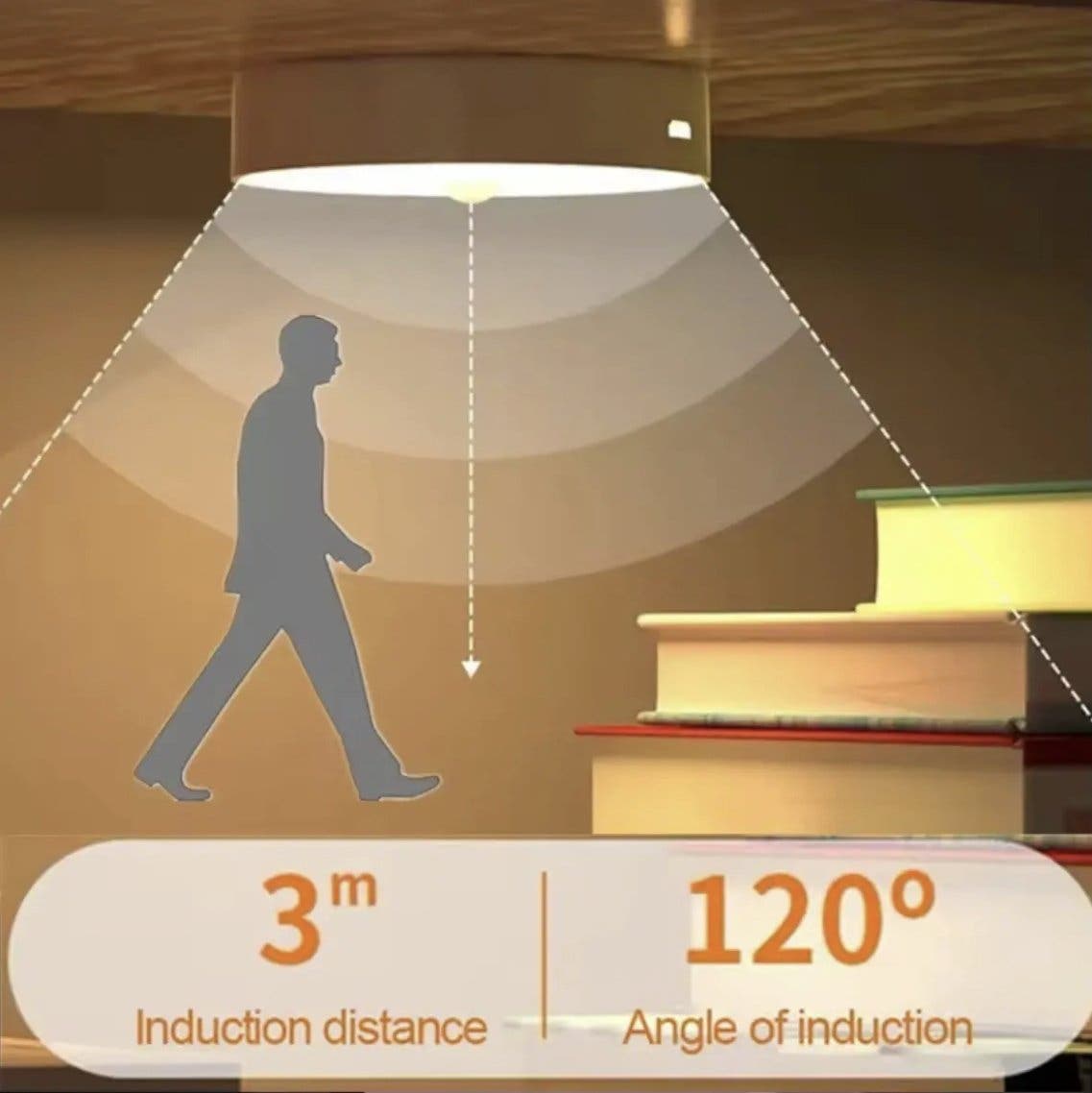LED-nattlampa med rörelsesensor