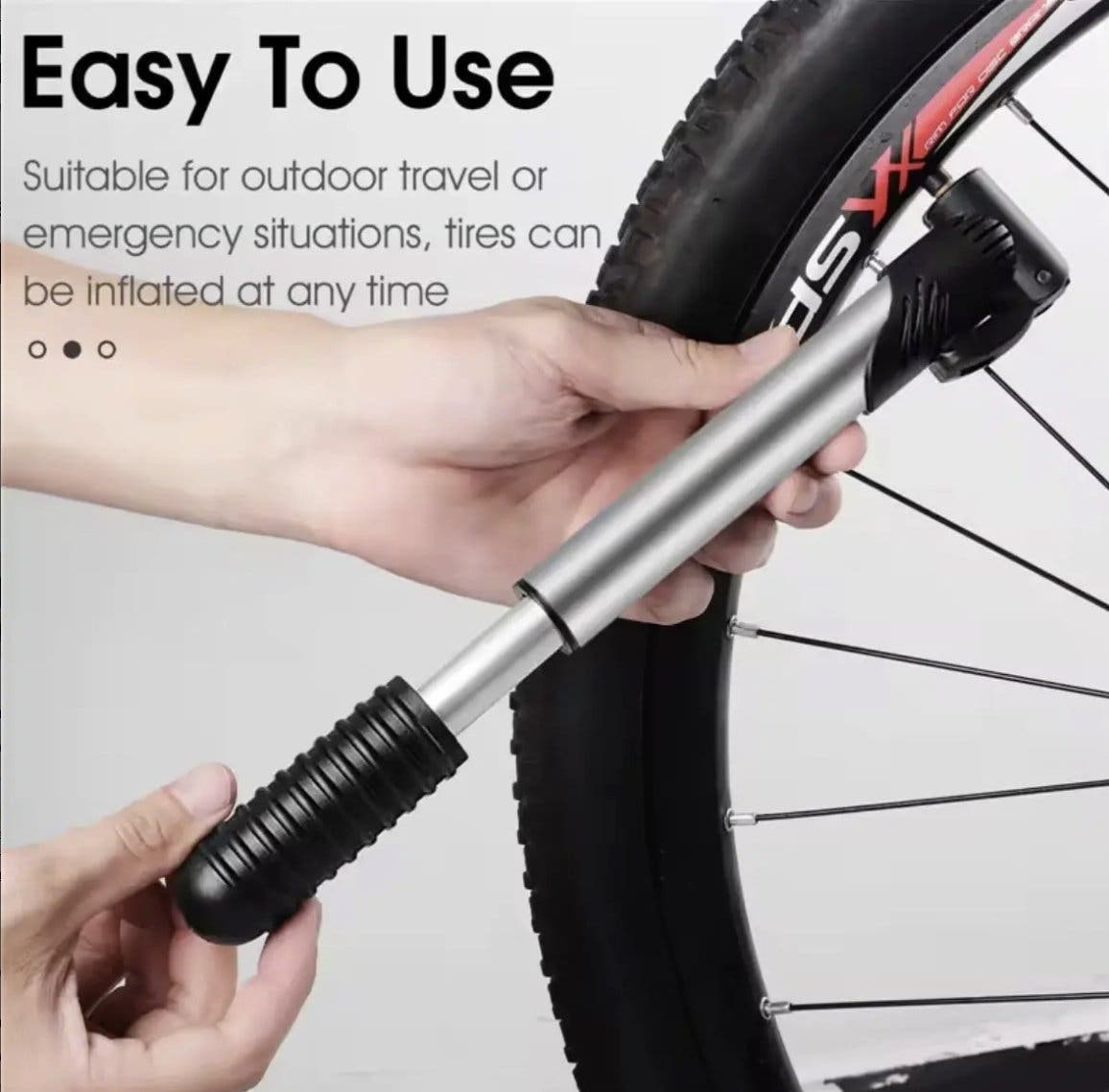 Mini cykelpump teleskopisk