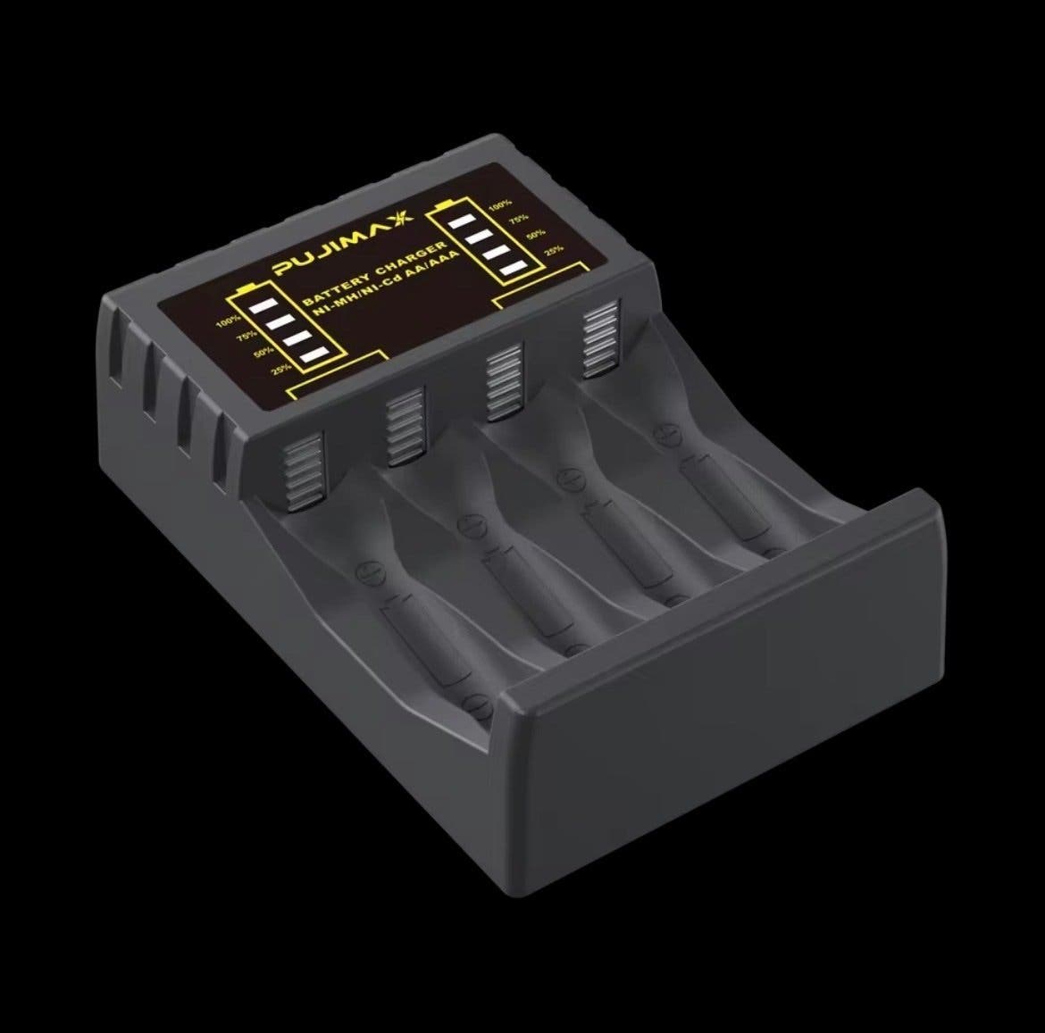 Batteriladdare för AA/AAA med LED-display och USB