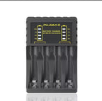 Batteriladdare för AA/AAA med LED-display och USB