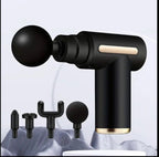 Mini massagepistol med 4 huvuden