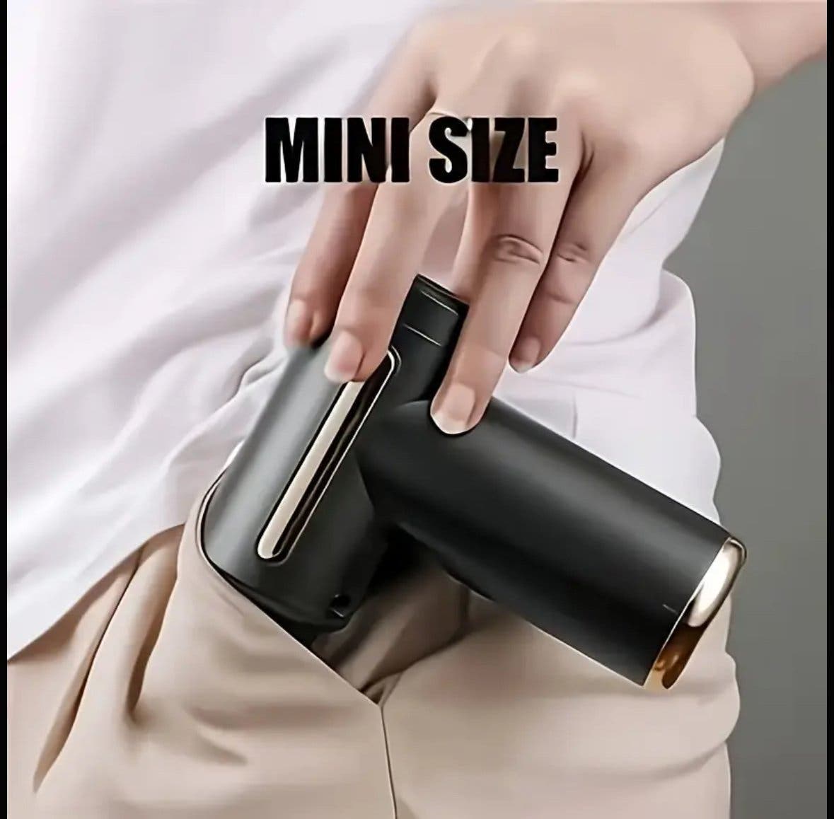 Mini massagepistol med 4 huvuden