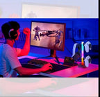 RGB-ställ för spelkontroller och headset med laddning
