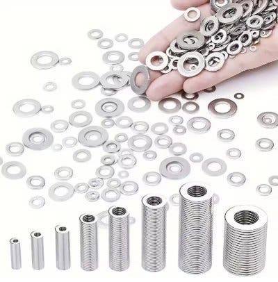 Planbrickor i rostfritt stål M2–M10