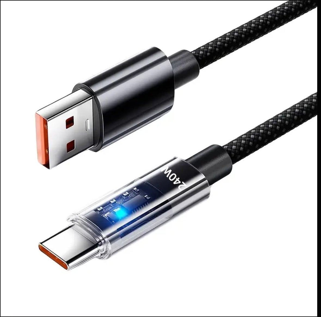 Snabbladdningskabel USB-A till USB-C 240W