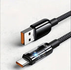 Snabbladdningskabel USB-A till USB-C 240W
