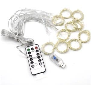 Ljusgardin 3 × 1 m med 100 LED