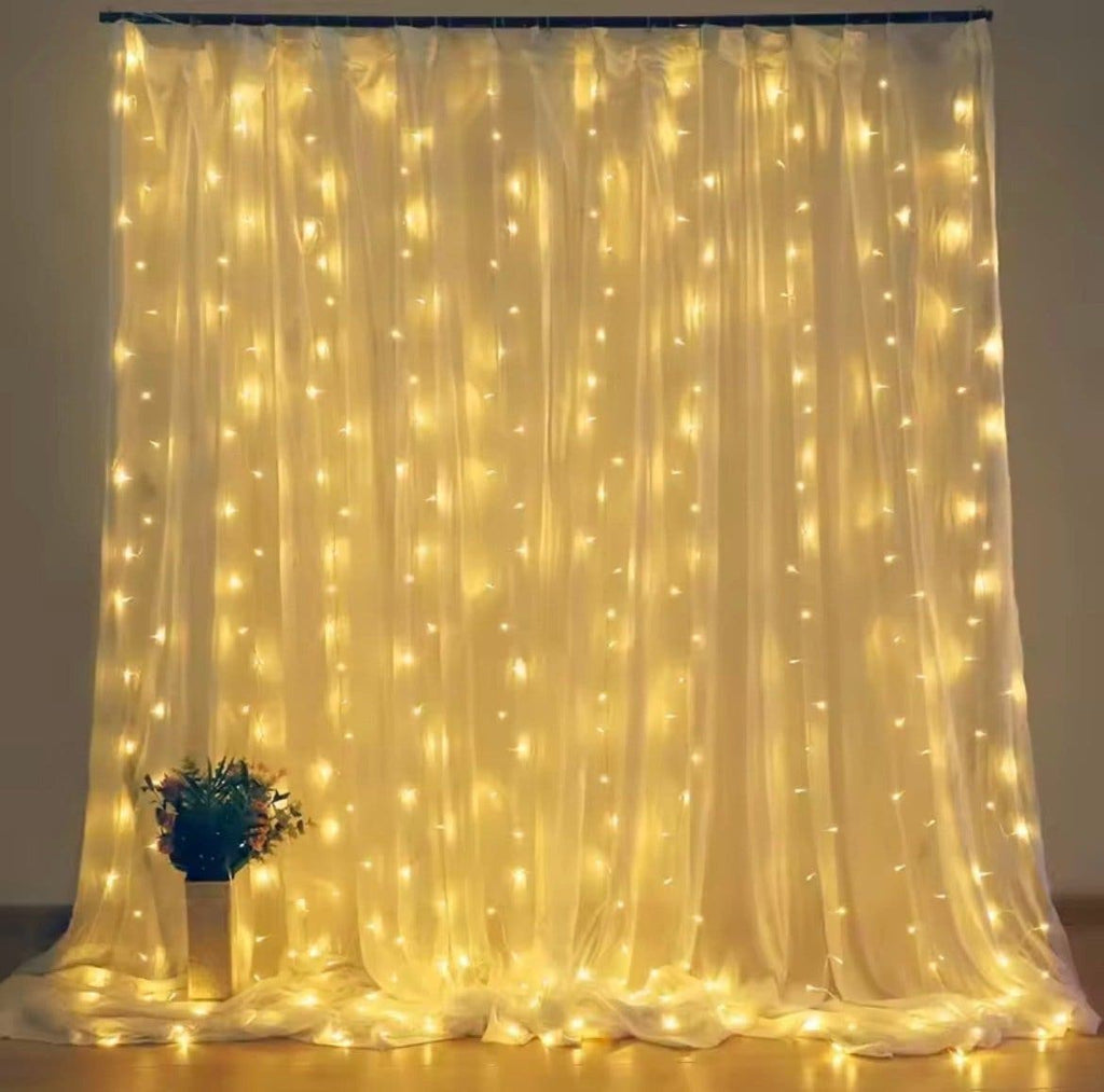 Ljusgardin 3 × 1 m med 100 LED