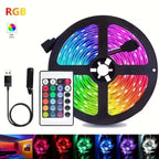 RGB LED-list 10 m med USB och fjärrkontroll