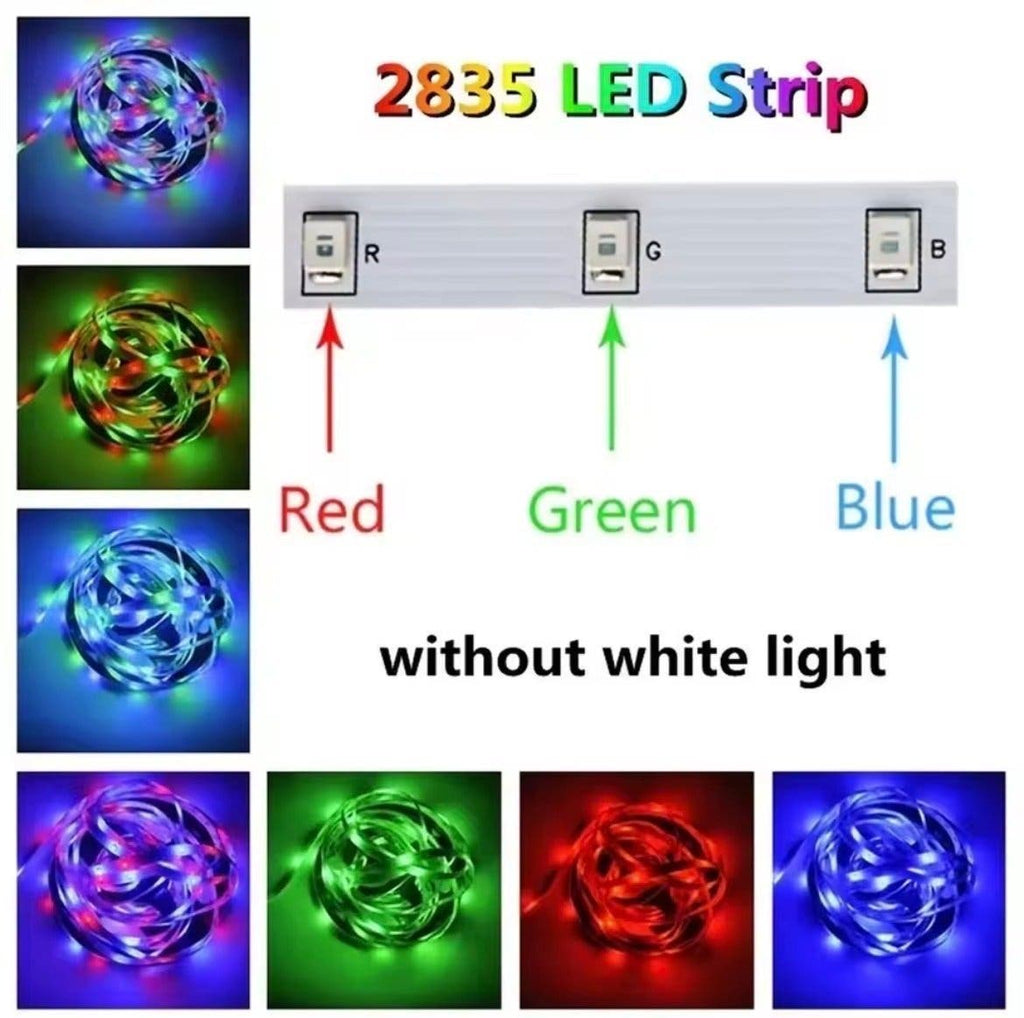 RGB LED-list 10 m med USB och fjärrkontroll