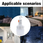 Uppladdningsbar campinglampa med krok