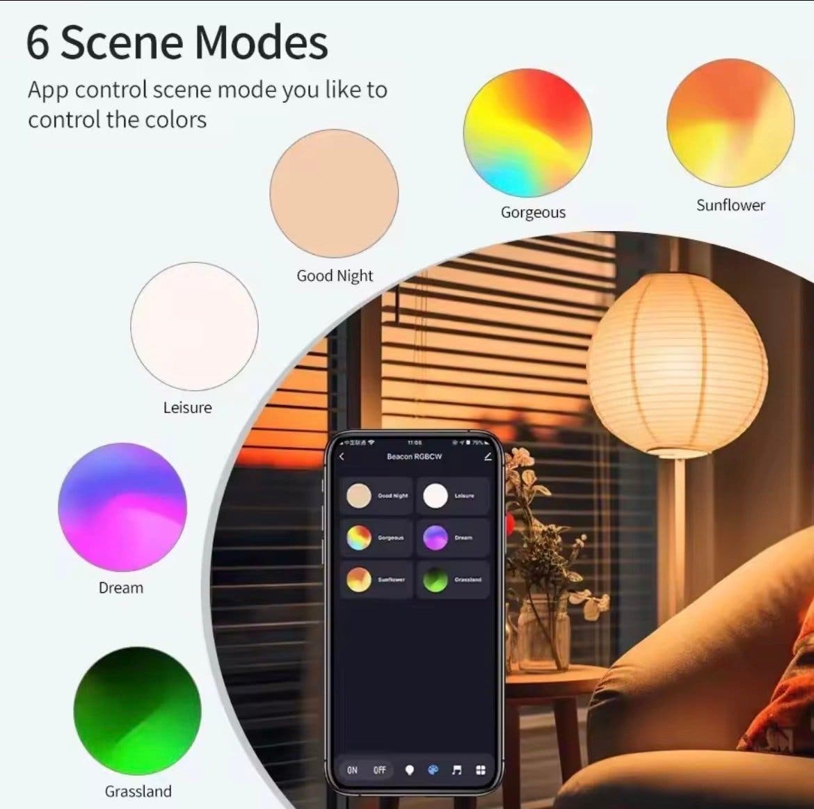Bluetooth smart lampa