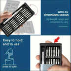 Precisionsmejselset 25-i-1