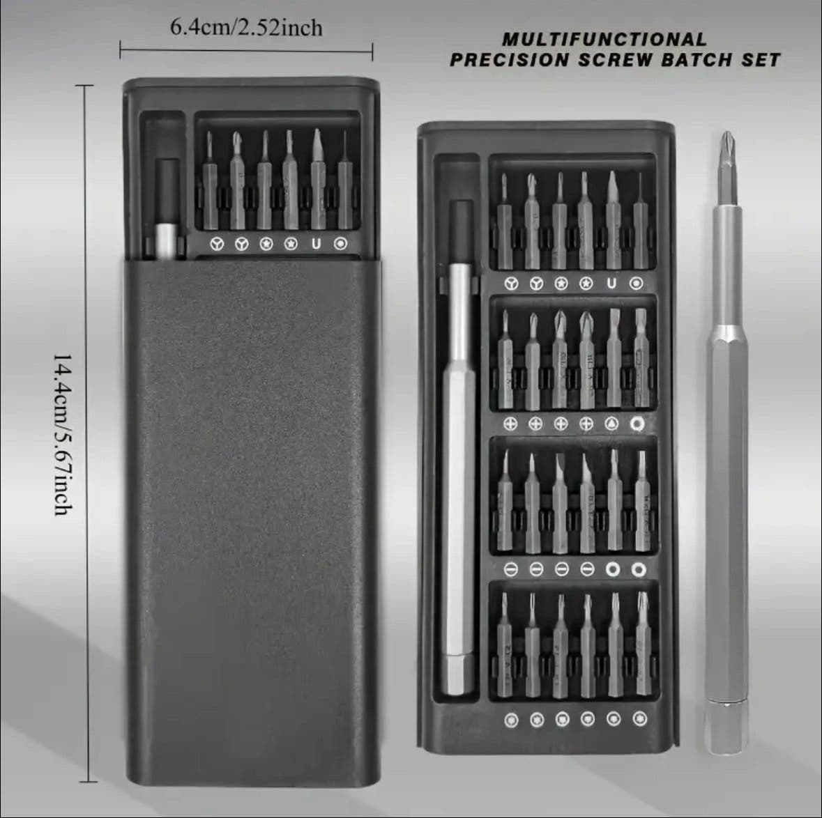 Precisionsmejselset 25-i-1