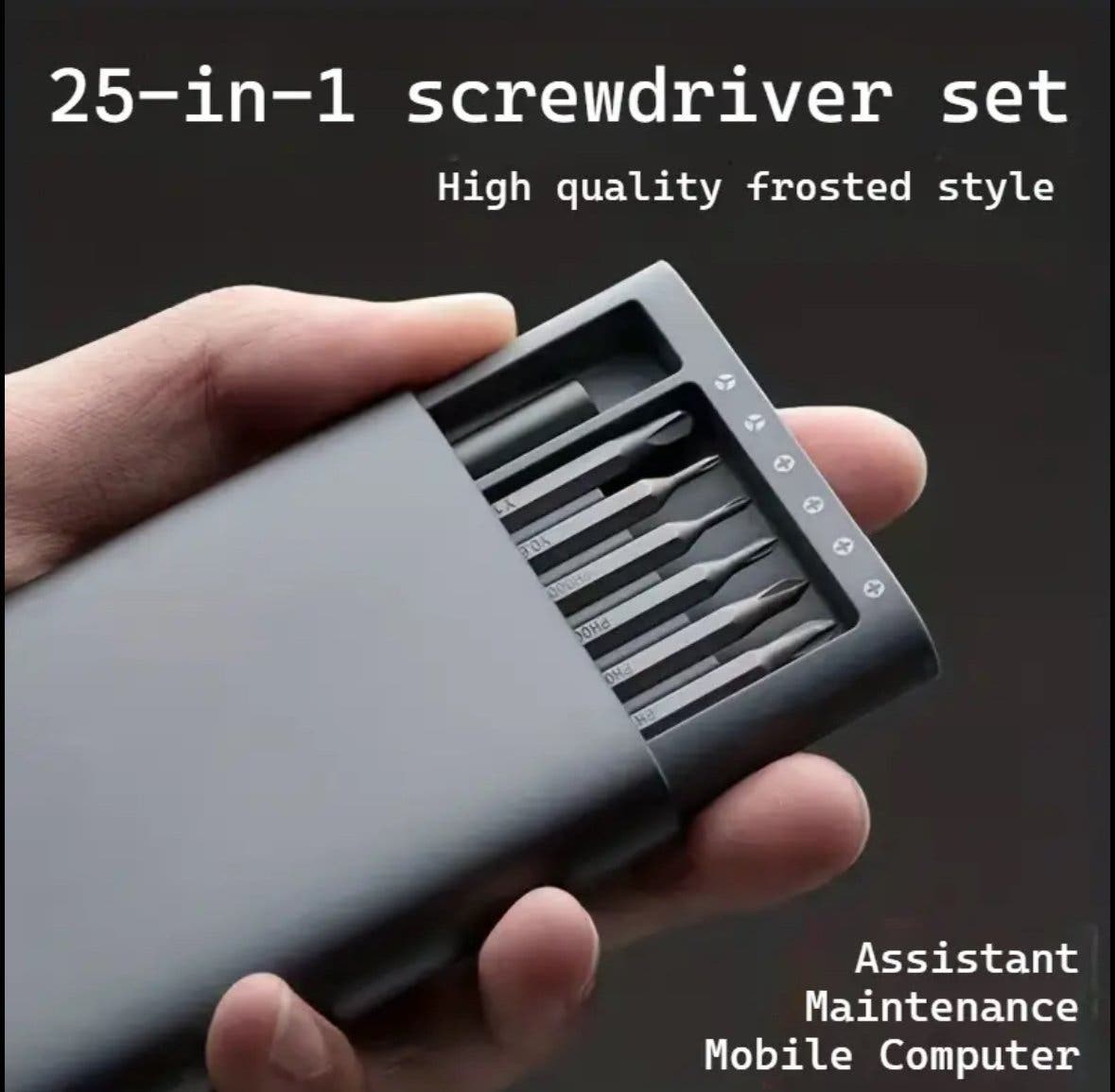 Precisionsmejselset 25-i-1