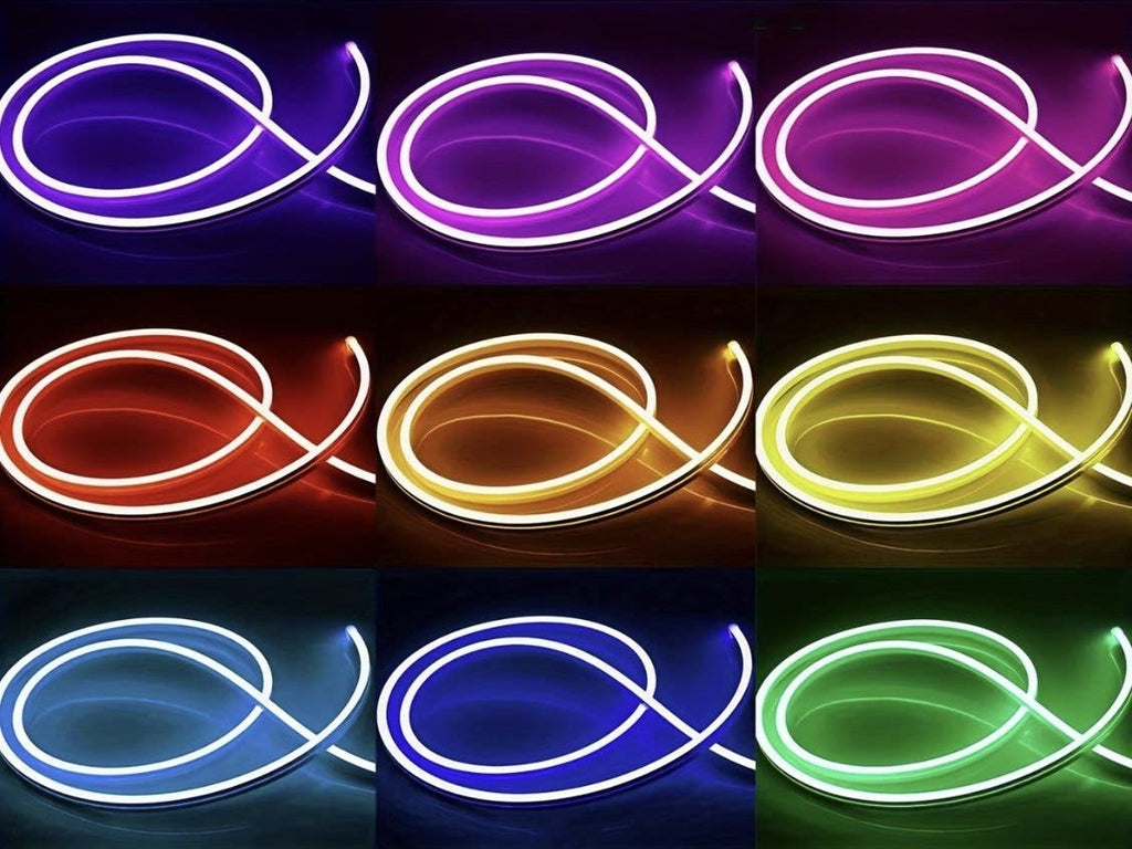 RGB LED Neon Rope 10 m med app och fjärrkontroll