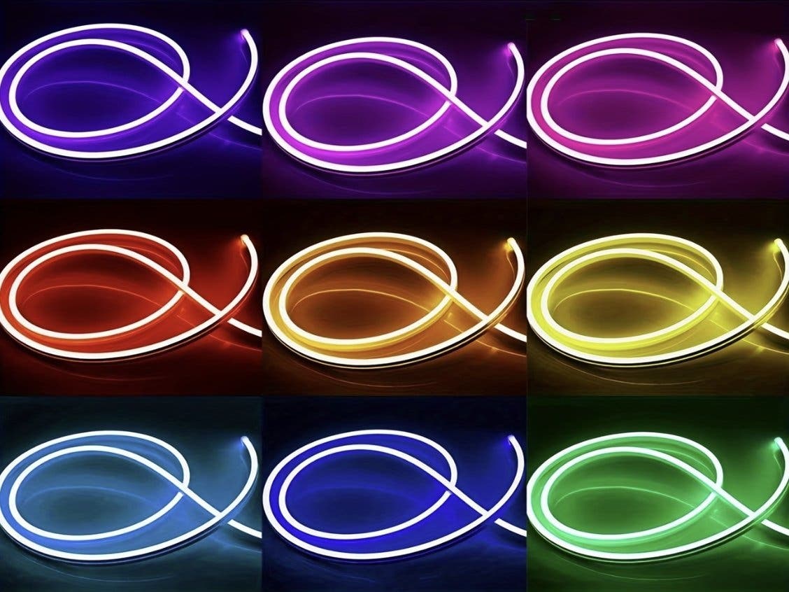 RGB LED Neon Rope 10 m med app och fjärrkontroll