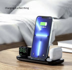 3-i-1 trådlös laddstation för iPhone, Apple Watch och AirPods