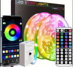 RGB LED-list 20 m med fjärrkontroll och app