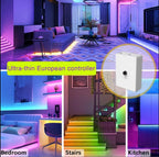 RGB LED-list 20 m med fjärrkontroll och app
