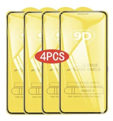 9D härdat skärmskydd iPhone 13 Pro Max 4-pack – full täckning