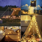 LED-ljusslinga 6 m med 40 runda LED, varmvit