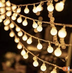 LED-ljusslinga 6 m med 40 runda LED, varmvit
