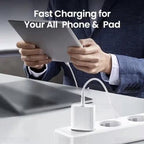 USB-C-laddare 20W med PD och Quick Charge