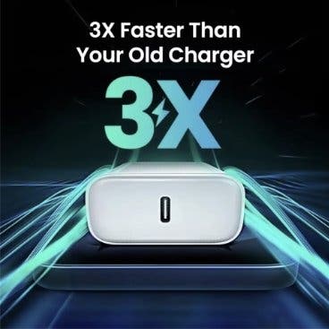 USB-C-laddare 20W med PD och Quick Charge
