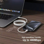 USB-C till USB-C-kabel 60W 3-pack