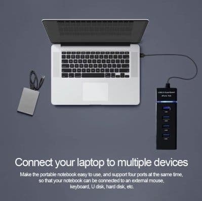 USB-hubb 4 portar