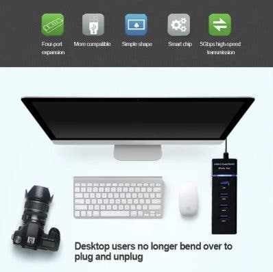 USB-hubb 4 portar