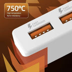 USB-laddare med 4 portar