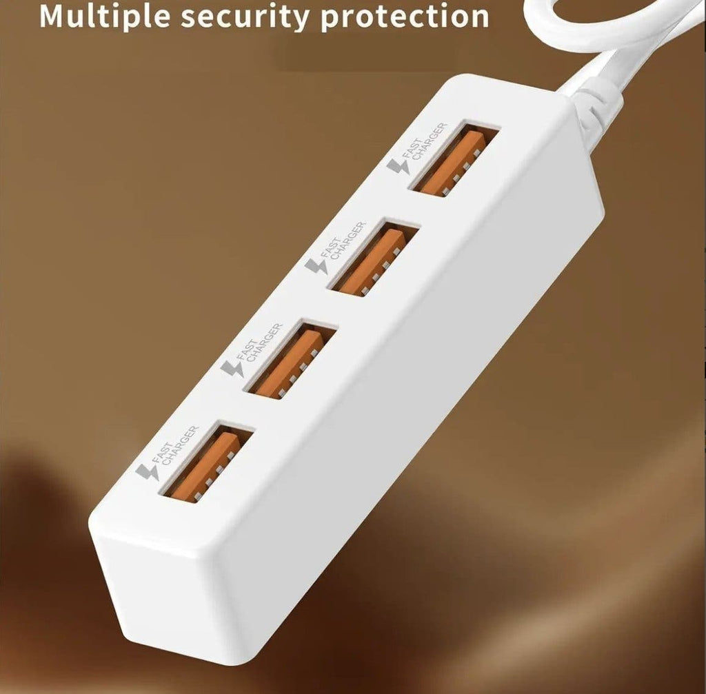 USB-laddare med 4 portar
