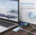 USB-C-hubb 11-i-1 med HDMI 4K, VGA och RJ45