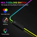 RGB-musmatta XL för gaming med LED-belysning