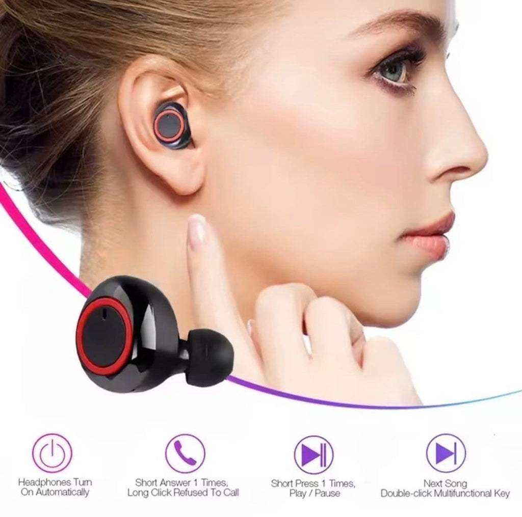 Trådlösa hörlurar Bluetooth 5.0