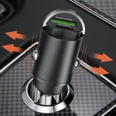 USB-C-billaddare 100W PD