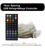 RGB LED-slinga 40 m med 400 LED
