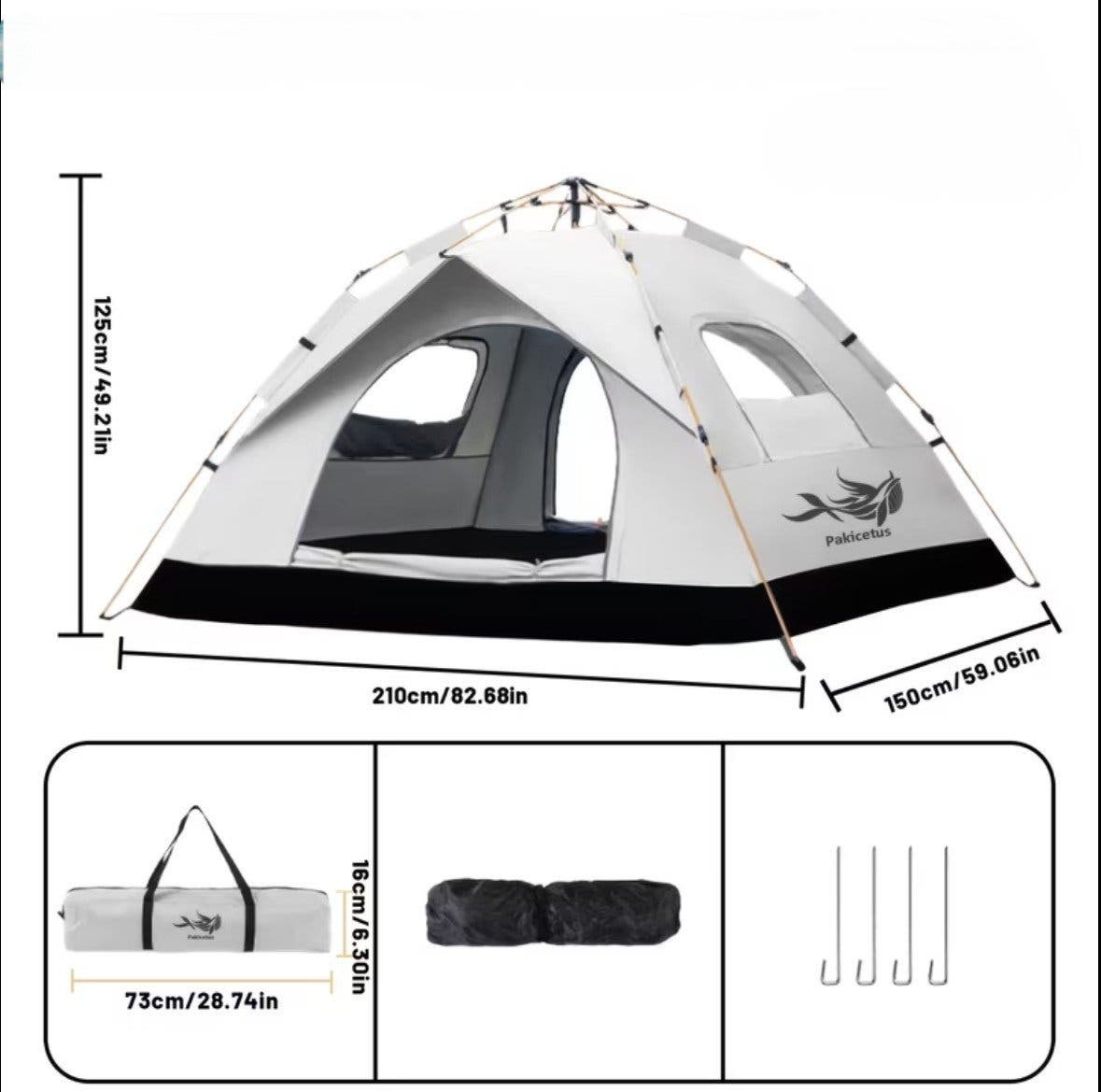 Campingtält 210 × 150 × 110 cm