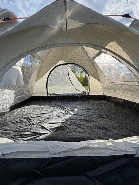 Campingtält 210 × 150 × 110 cm – snabbuppsättning med myggnät