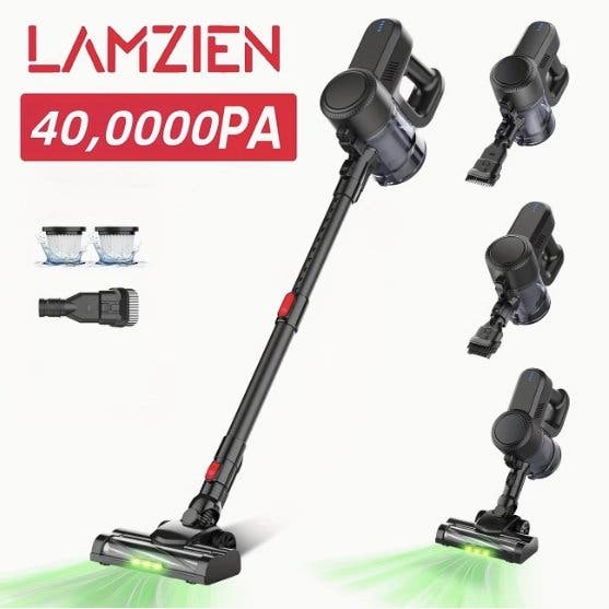 Trådlös skaftdammsugare 40 000 Pa