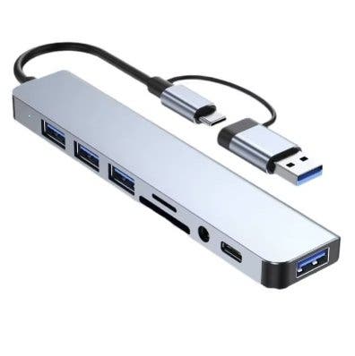 USB-C-hubb 8-i-1