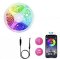 RGB LED-list 5 m med USB, Bluetooth-app och fjärrkontroll